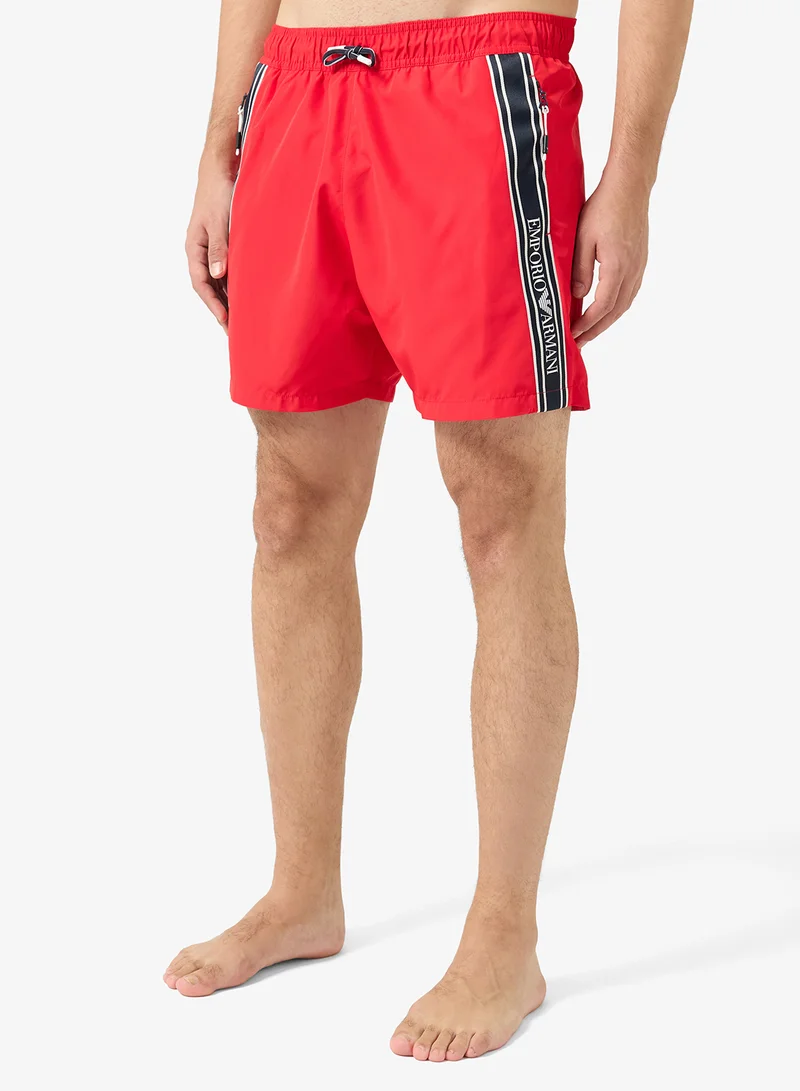 Logo Drawstring Swim Shorts