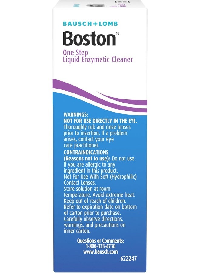 Boston Boston One Step Liquid Enzymatic Cleaner, Protein Remover, 0.01 Fl Oz (1 Box of 15 Dispensers)  - Image 2
