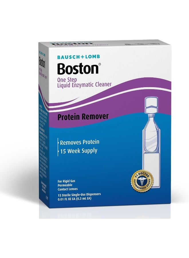 Boston Boston One Step Liquid Enzymatic Cleaner, Protein Remover, 0.01 Fl Oz (1 Box of 15 Dispensers)  - Image 5