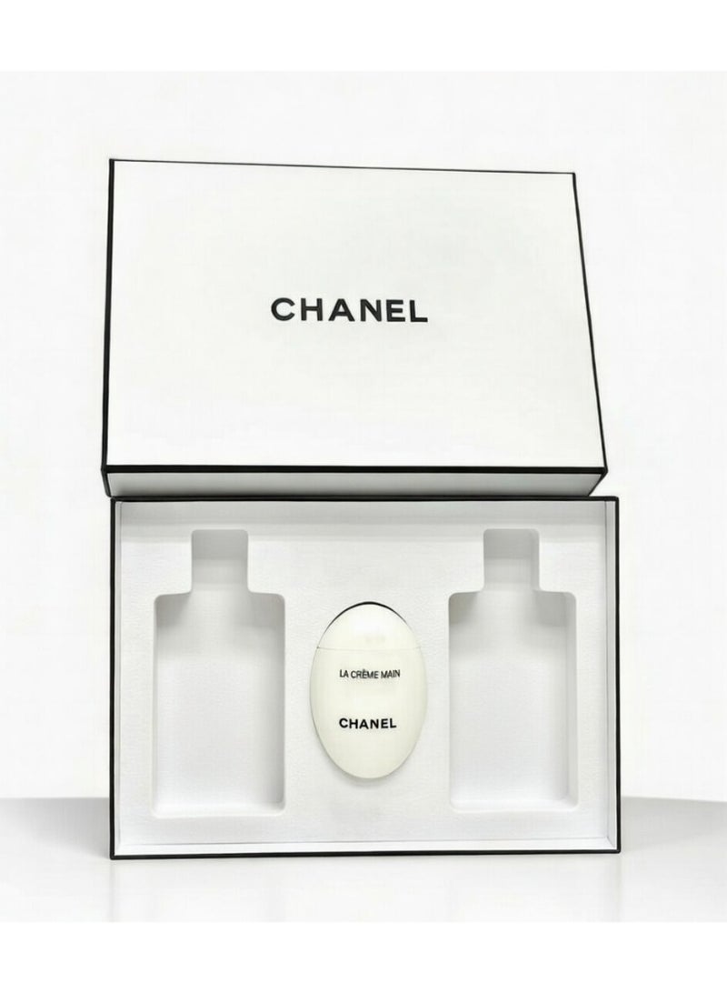 Coco Chanel Coco Mademoiselle Luxury 3-Piece Gift Set - Foaming Shower Gel, Body Lotion & Hand Cream - Image 2