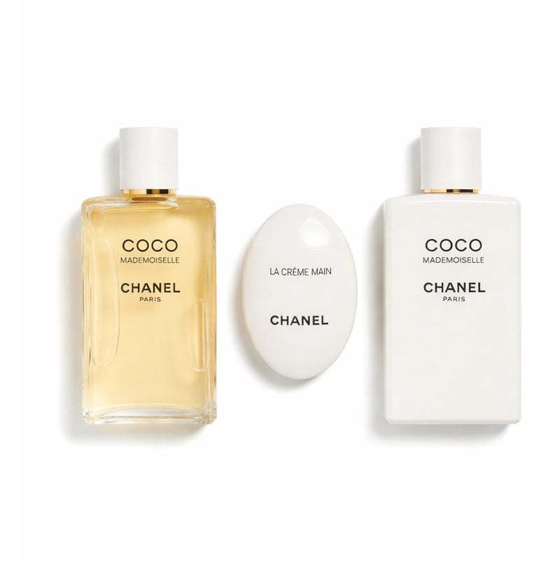 Coco Chanel Coco Mademoiselle Luxury 3-Piece Gift Set - Foaming Shower Gel, Body Lotion & Hand Cream - Image 1