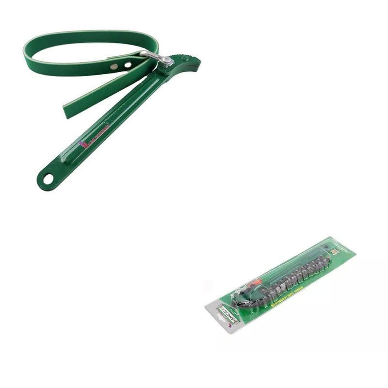 Malfah Enterprises Malfah Enterprises HANBON 107210_107310 COMBO CHAIN AND BELT FILTER WRENCH 8INCH Single Sided Speciality Pack of 1  - Image 3