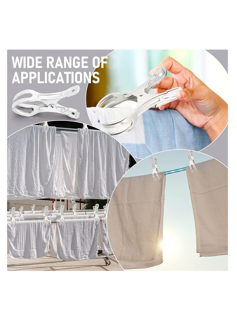 Stainless Steel Clothe Clamp, Azonee Metal Clip for Winter Covers, Beach Towels, Clothes, 30PCS, Opening Up to 6cm - Image 3