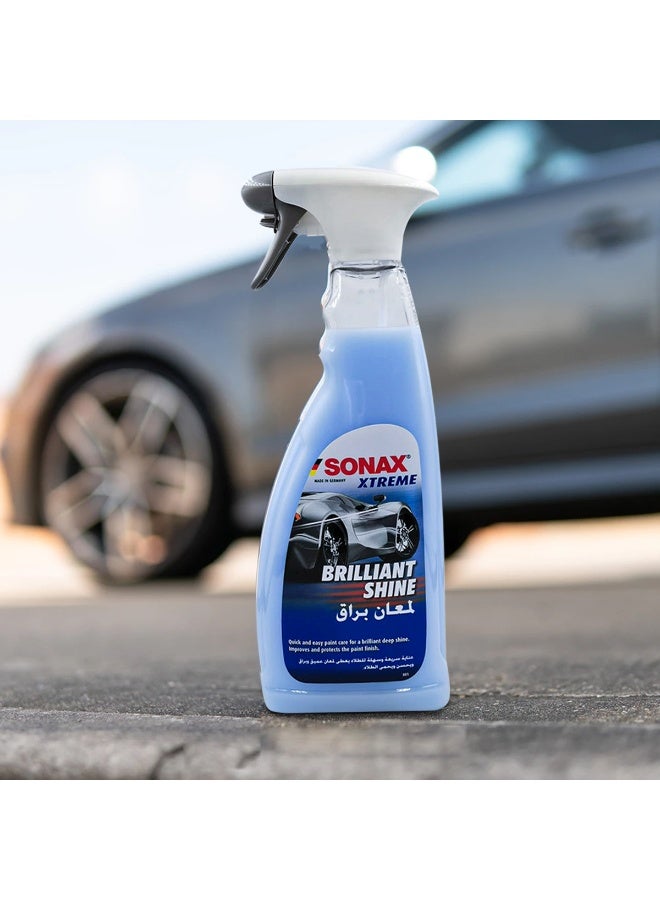 SONAX XTREME Brilliant Shine Detailer Spray 750ml – High Gloss Car Paint Polish Spray, Instant Shine & Paint Protection, Quick Detailing Wax, Hydrophobic Water Repellent Coating, Removes Light Dust & Fingerprints, Safe for All Paint Finishes - Image 3