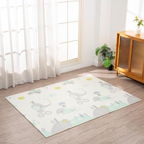 EASY SHOPE Foldable Waterproof Foam Play Mat – 6 x 6.5 ft, Non-Toxic, Anti-Skid, Portable Baby & Toddler Floor Mat for Indoor & Outdoor Use, Extra Large, Soft & Safe Crawling Mat (Multicolor) - Image 5