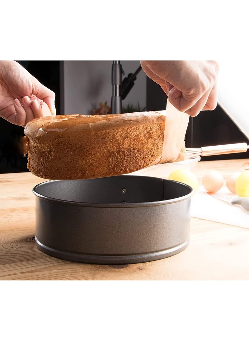 Juvale Juvale Brown Parchment Paper Rounds with Lift Tabs 8 inch Nonstick Cake Pan Baking Liners  100 Sheets  - Image 3