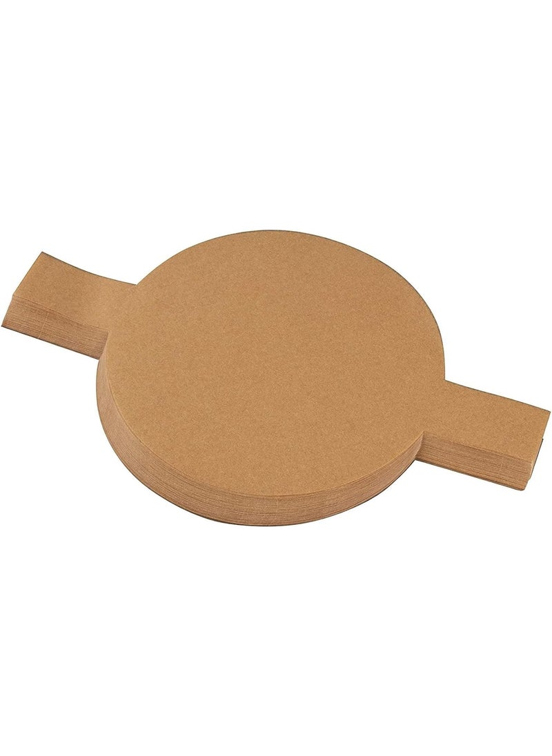Juvale Juvale Brown Parchment Paper Rounds with Lift Tabs 8 inch Nonstick Cake Pan Baking Liners  100 Sheets  - Image 1