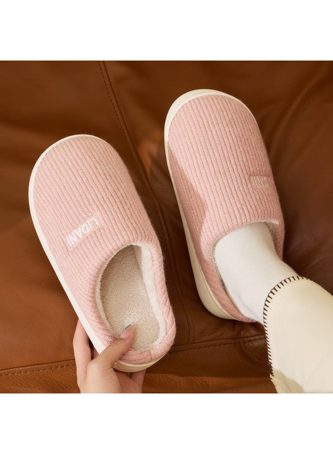 Tzldn Non-slip Cotton Slippers Elderly Anti-slip Women's Autumn Winter Indoor Fleece Thickened Warm Couple Cotton Shoes Female - Image 3