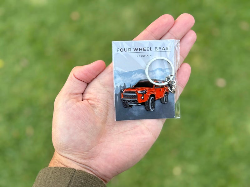 FOUR WHEEL BEAST 4Runner Accessories - Keychain 4 runner key chain key fob cover - 3rd 4th 5th gen mods car accessories trd 4 runner (White) - Image 4