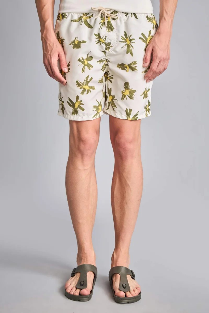 Defacto  Regular Fit Printed Swim Shorts for Men | Best Price UAE