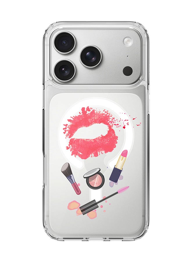 Stylizedd Classic Clear MagSafe Case for iPhone 17 Pro , Hybrid Soft Case Flexible Edges Anti Drop TPU PC Gel Thin Transparent Cover [ Designed for iPhone 17 Pro ] - Makeup Kit