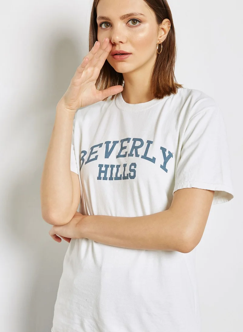 TOPSHOP Slogan T-Shirt