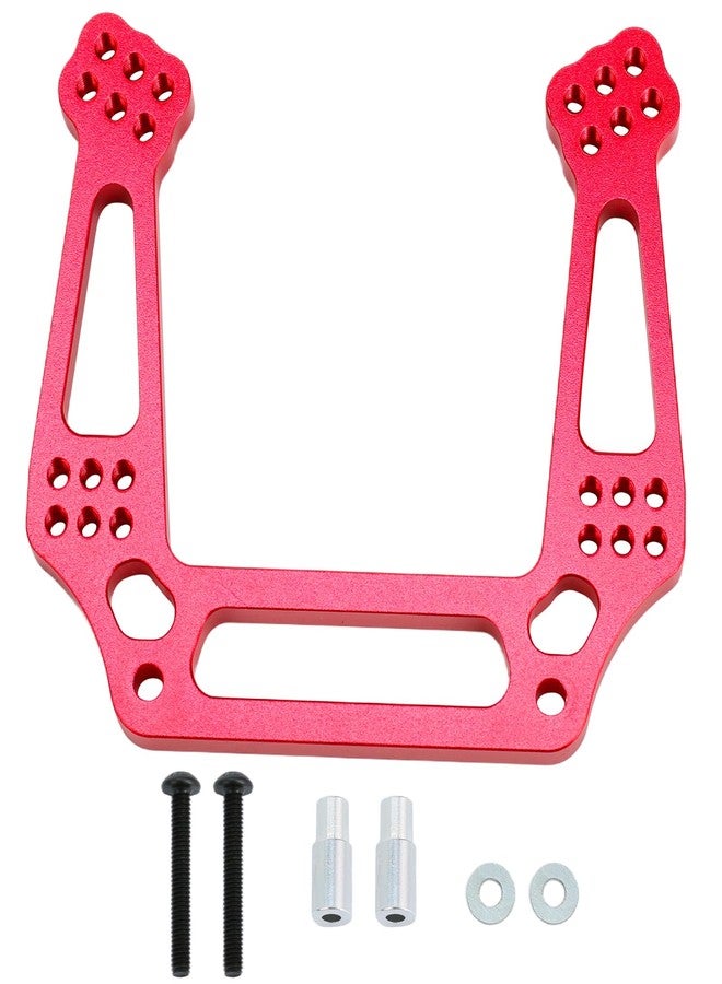 POLANTA Aluminum Alloy Front Shock Tower Upgrade Part Compatible with Slash 2wd Rustler Bandit Stampede, Replace 3639 (Red) - Image 1