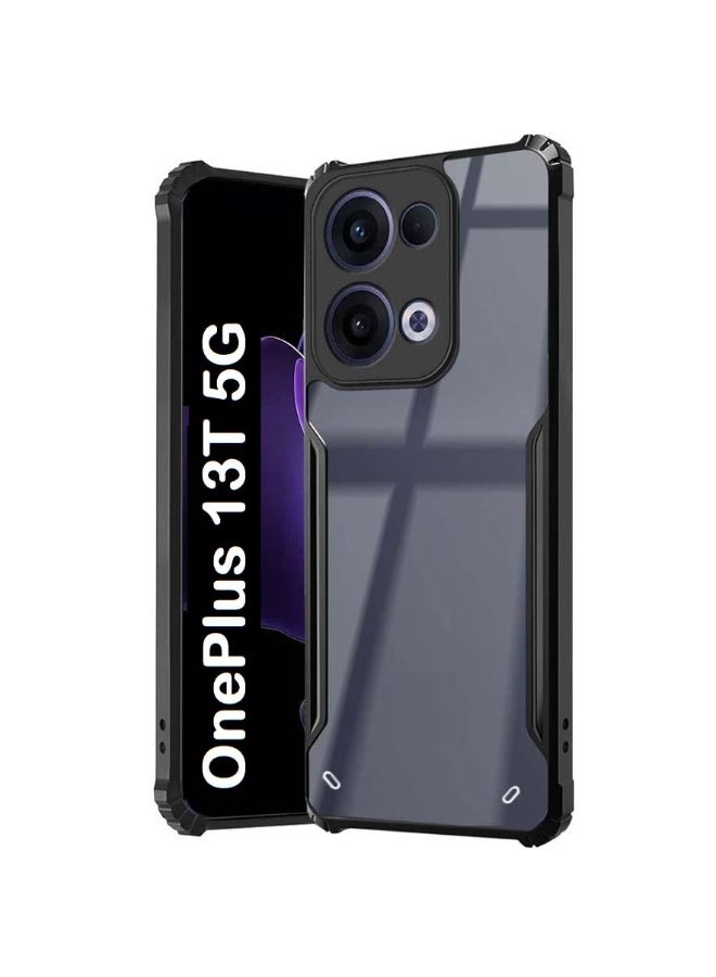 غطاء خلفي شفاف مقاوم للصدمات لهاتف Oneplus 13T 5G بتصميم واقٍ وحماية 360 درجة، غطاء خلفي شفاف لهاتف Oneplus 13T 5G - Image 1