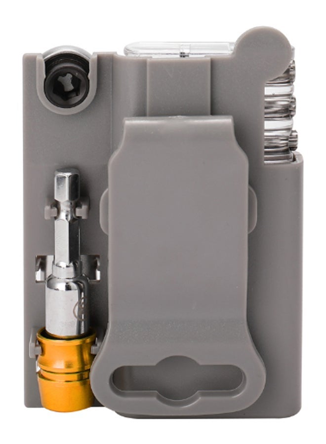 NIBEMINENT 12-Piece Portable Mini Ratchet Wrench Screwdriver Set Gold/Grey/Silver - Image 2