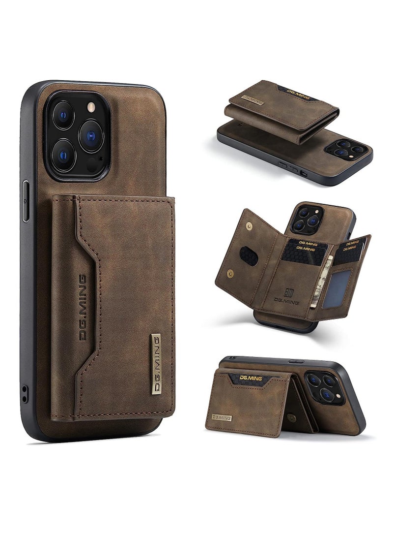Dg Ming iPhone 15 Pro protection case, back cover with detachable magnetic ID card wallet, shockproof case, made of thermoplastic polyurethane  - Image 1