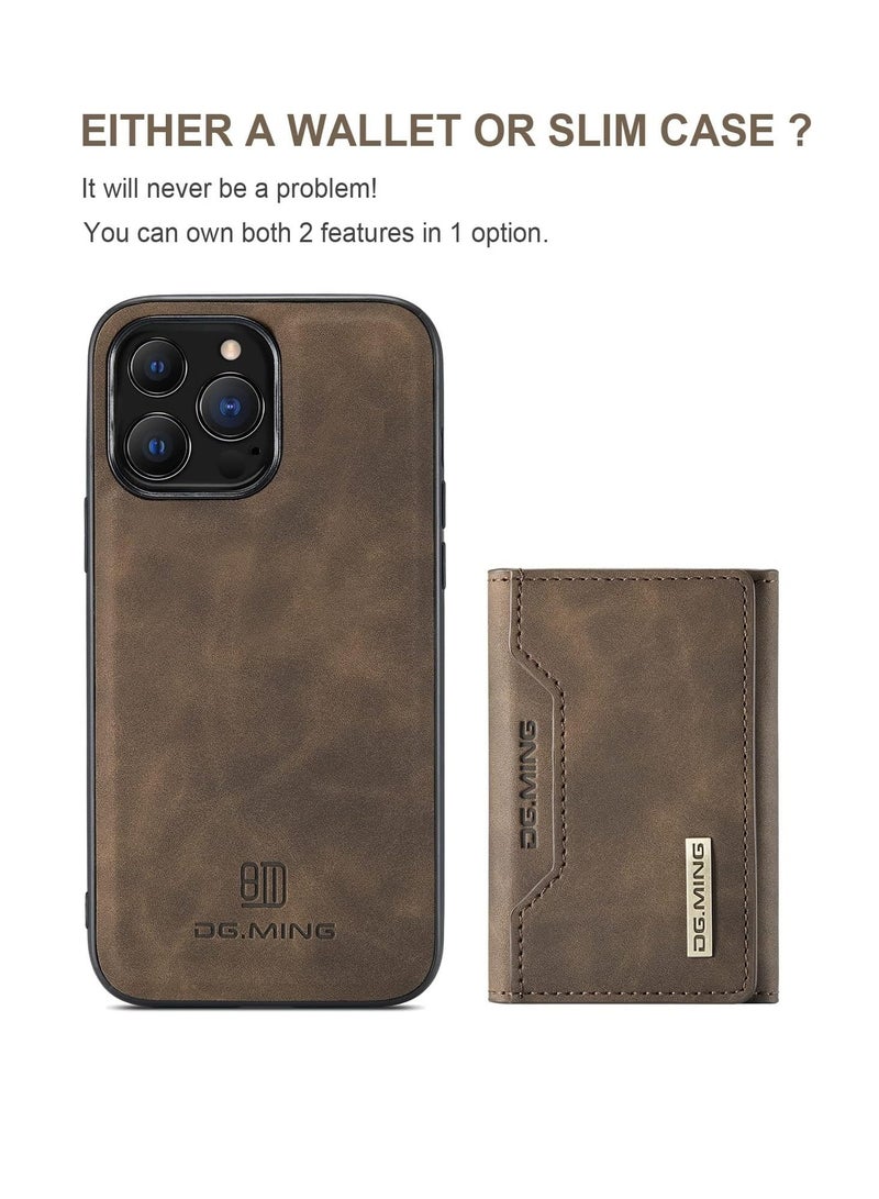 Dg Ming iPhone 15 Pro protection case, back cover with detachable magnetic ID card wallet, shockproof case, made of thermoplastic polyurethane  - Image 4