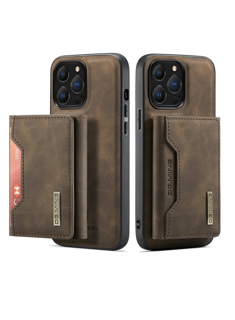 Dg Ming iPhone 15 Pro protection case, back cover with detachable magnetic ID card wallet, shockproof case, made of thermoplastic polyurethane  - Image 2