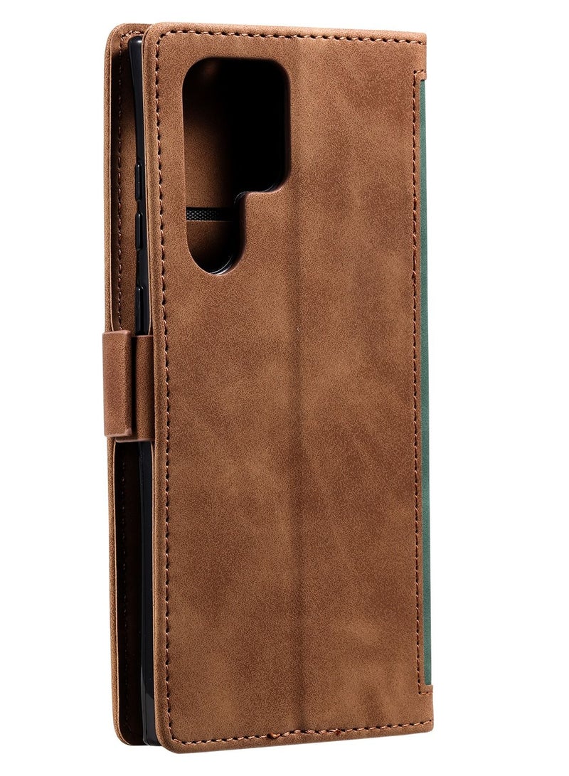 Suteni Waist Band Flip Cover Card Slots Leather Phone Case for Samsung - Image 2