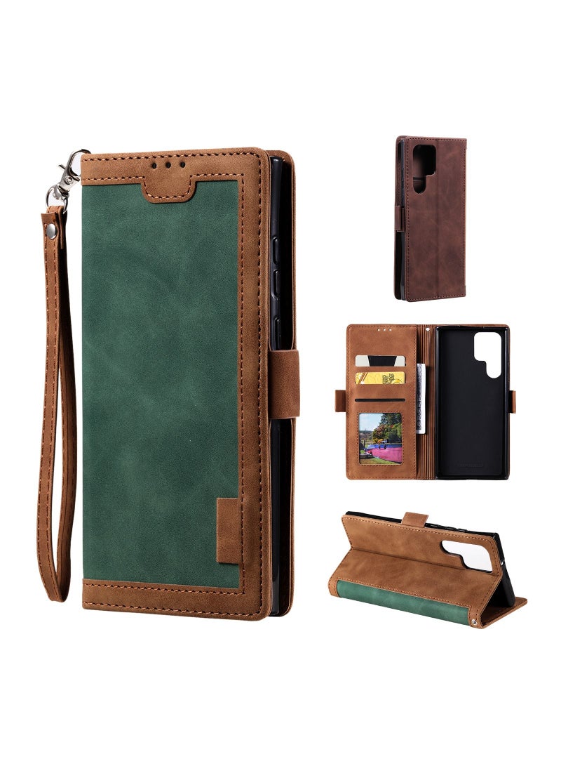 Suteni Waist Band Flip Cover Card Slots Leather Phone Case for Samsung - Image 3