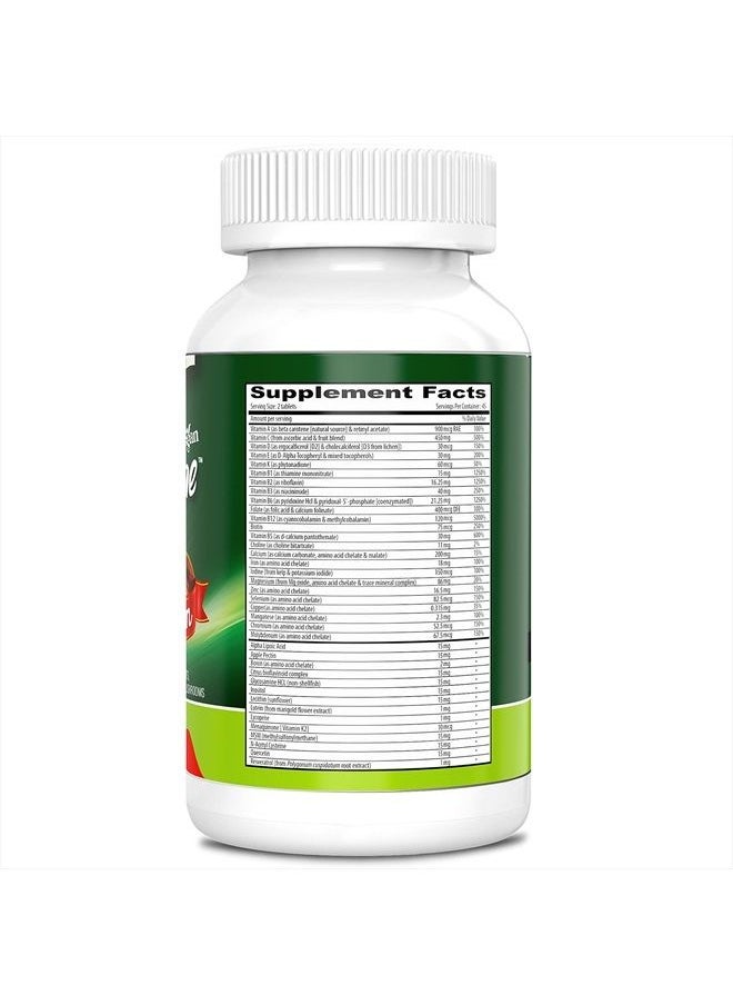 Deva Tuba Prime Vegan Multivitamin, High Potency, 90 Coated Tablets  - Image 2