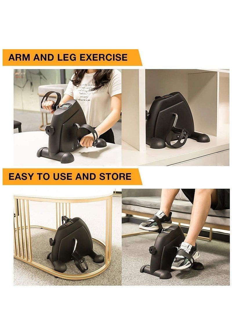 DPTER Mini Exercise Bike,with Digital Monitor Portable Exercise Bike Pedals under Desk Mini Cycle Bike, for Legs And Arms Exercise  - Image 5