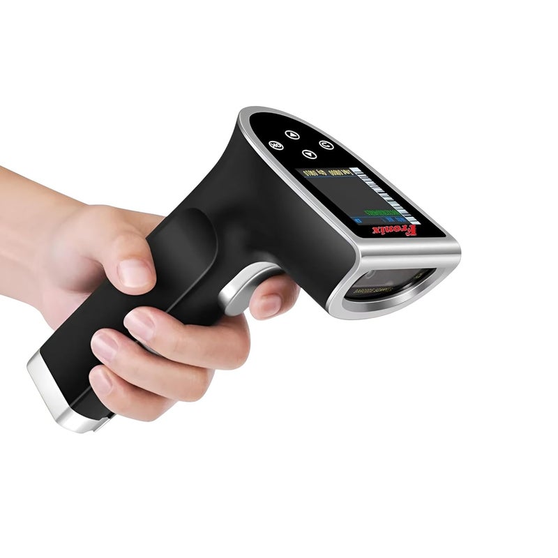 Fronix FB1300W Pro is a Versatile 2.4GHz Wireless Barcode Scanner, Supporting 1D and 2D barcodes and QR Codes. Offers Wired/2.4G /Bluetooth Modes with Integrated Lighting and Digital Display. - Image 2