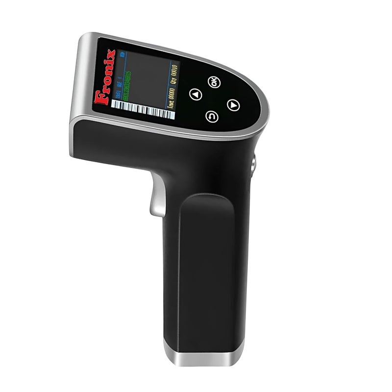 Fronix FB1300W Pro is a Versatile 2.4GHz Wireless Barcode Scanner, Supporting 1D and 2D barcodes and QR Codes. Offers Wired/2.4G /Bluetooth Modes with Integrated Lighting and Digital Display. - Image 1