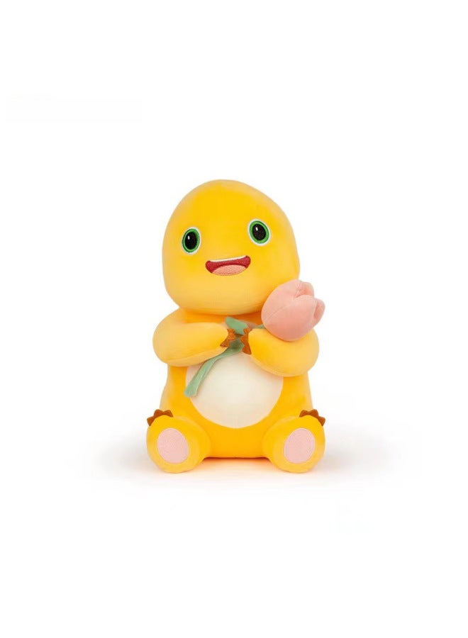 Authentic Milk Dragon Plush Doll Toy Dinosaur Cartoon Doll Machine Gift Box Dragon Year Lucky Charm-Color:35cm Heart-holding Milk Dragon-Height:Genuine Authorization + Anti-counterfeiting Label - Image 5