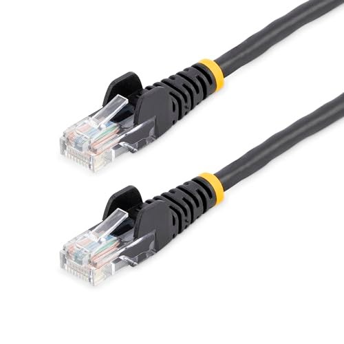 StarTech.com Cat5e Patch Cable with Snagless RJ45 Connectors - 50 ft, Black (45PATCH15BK) - Image 5