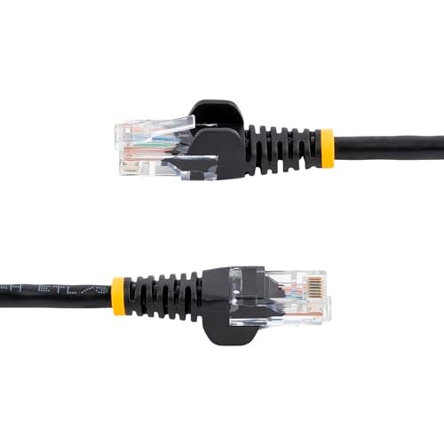 StarTech.com Cat5e Patch Cable with Snagless RJ45 Connectors - 50 ft, Black (45PATCH15BK) - Image 3