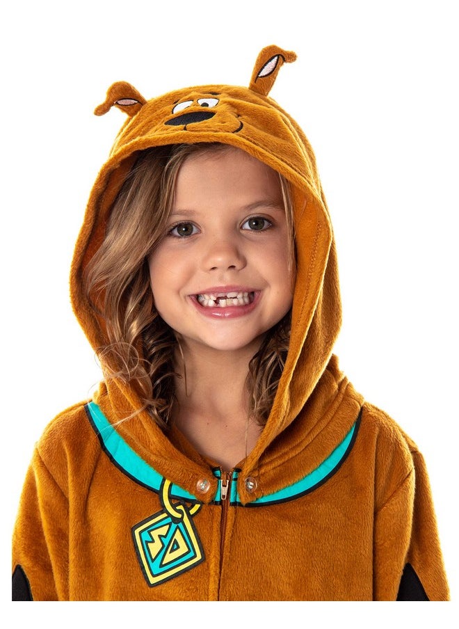 INTIMO INTIMO Scooby Doo Kids Hooded Character Union Suit Lounge One-Piece Pajama Loungewear Sleepwear For Girls Boys (X-Large, 14/16)  - Image 3