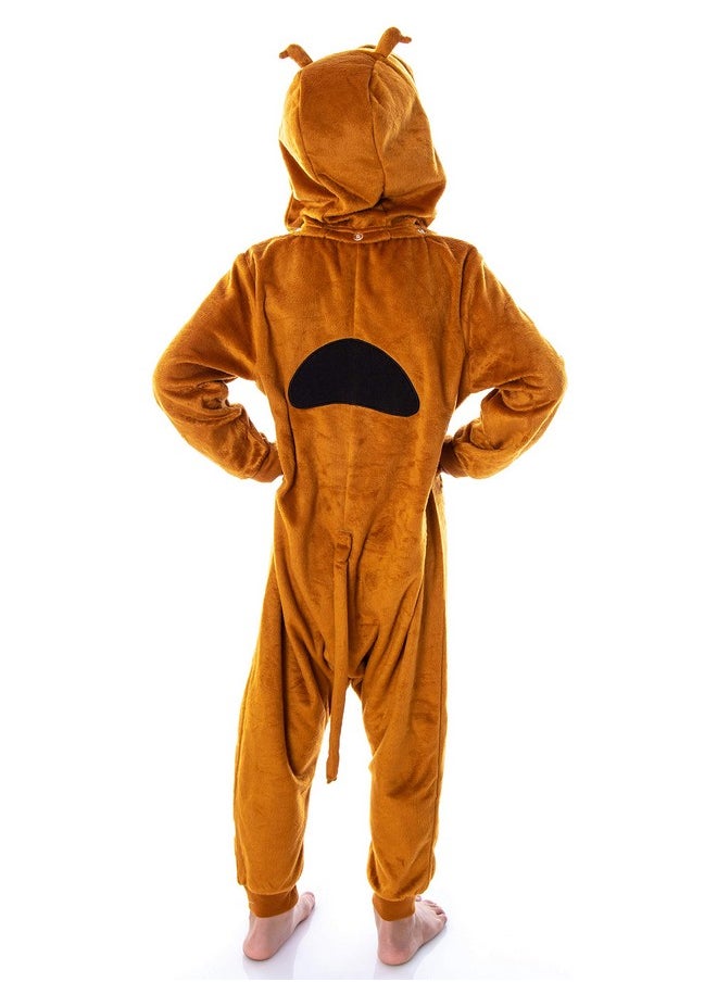 INTIMO INTIMO Scooby Doo Kids Hooded Character Union Suit Lounge One-Piece Pajama Loungewear Sleepwear For Girls Boys (X-Large, 14/16)  - Image 2