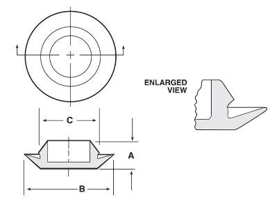 Caplugs 1/4" (0.25 inch) Flush Mount Black Plastic Body and Sheet Metal Hole Plug - Qty 25 - Image 2