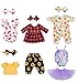 Sweet Dolly Newborn Baby Doll Clothes  Plaid Jumpsuit Tutu Skirt Doll Accessories for 1518 Inch Dolls - Image 4