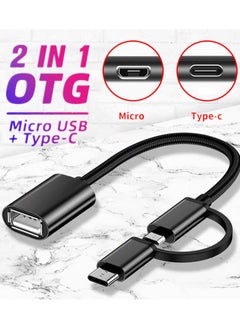 Generic 2 in 1 OTG Adapter Converter Cable Micro-USB And USB-C to USB 3.0 For Mobile Phone, Laptop, Tablet And PC  - Image 3