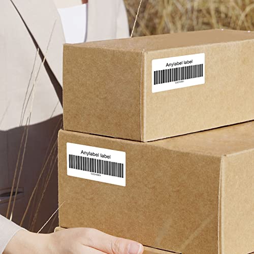 Anylabel 2.25" x 1.25" White Direct Thermal Labels, Replacement for Self-Adhesive Address Shipping Barcode Thermal Stickers, Compatible with Rollo & Zebra Thermal Label Printer(1 Roll, 1000 Labels) - Image 5