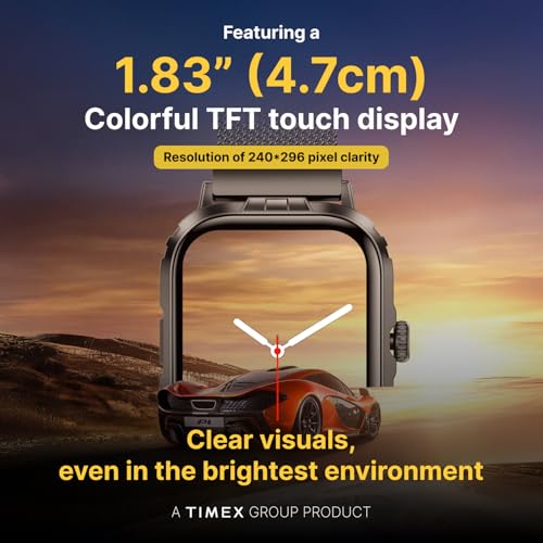TIMEX iConnect Go+ 1.83"(4.64 cm) Display with Metallic Body and BT Calling Smartwatch for Unisex - TWIXW1002T - Image 5