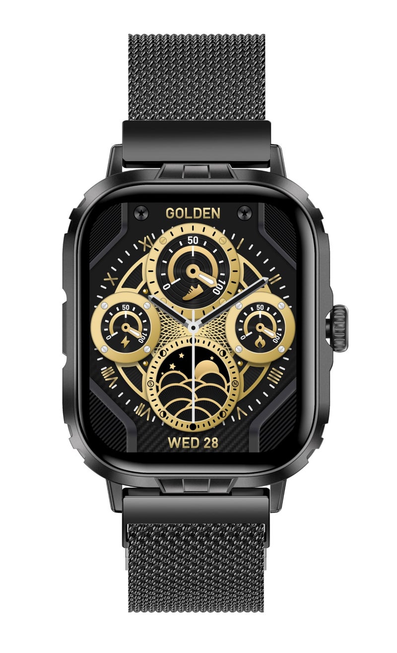 TIMEX iConnect Go+ 1.83"(4.64 cm) Display with Metallic Body and BT Calling Smartwatch for Unisex - TWIXW1002T - Image 1