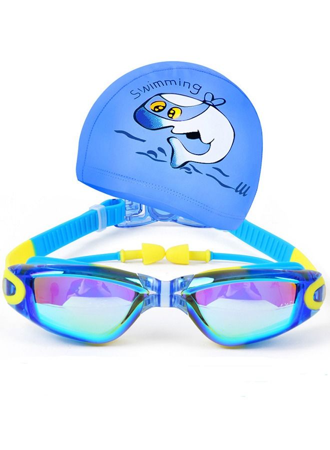 Taiahiro 5 in 1 Kids Swimming Suits,Boys and Girls Swim Goggles Nose Clip Earplugs Swimming Cap Set - Image 2