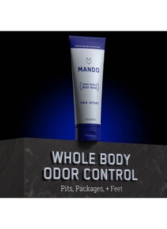 Mando Odor Shield Body Wash - 24 Hour Odor Control - Removes Odor Better Than Soap - Sls Free, Paraben Free, Skin Safe - 8.5 Ounce (Pro Sport)  - Image 3
