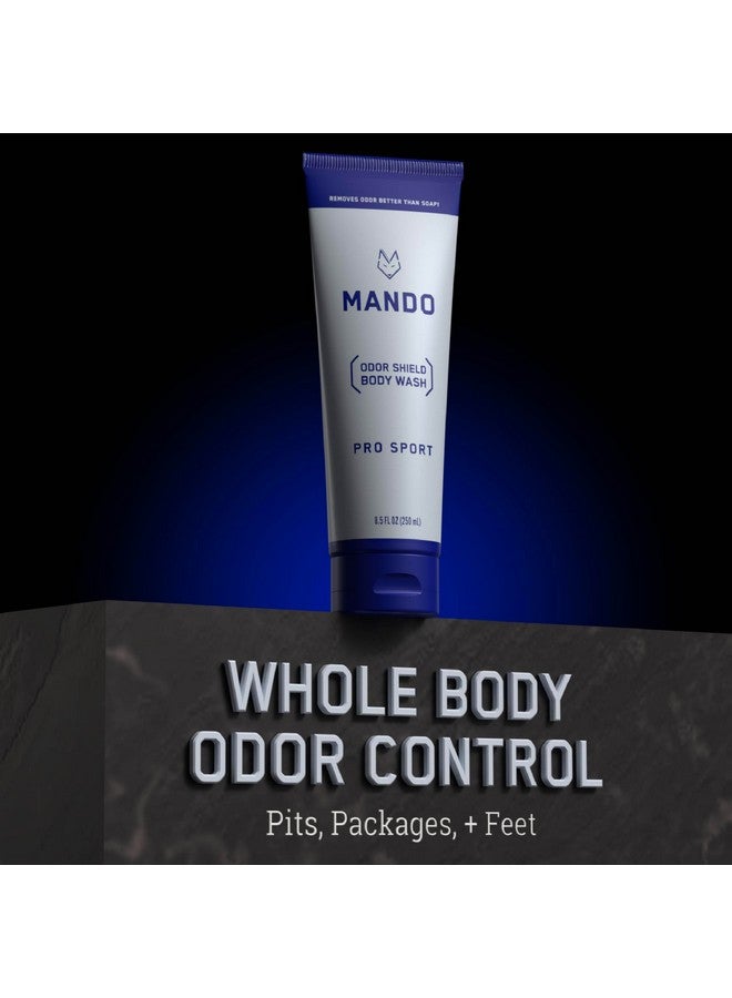 ماندو غسول الجسم أودور شيلد - التحكم في الرائحة لمدة 24 ساعة - يزيل الرائحة بشكل أفضل من الصابون - خالٍ من كبريتات الصوديوم والبارابين وآمن على البشرة - 8.5 أونصة (برو سبورت) - Image 3