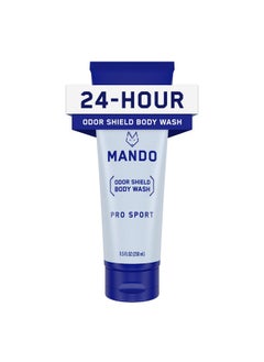 Mando Odor Shield Body Wash - 24 Hour Odor Control - Removes Odor Better Than Soap - Sls Free, Paraben Free, Skin Safe - 8.5 Ounce (Pro Sport)  - Image 1