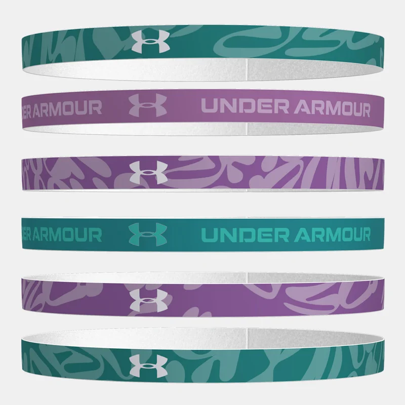 UNDER ARMOUR Kids' Graphic Headbands - 6 Pieces (Younger and Older Kids)