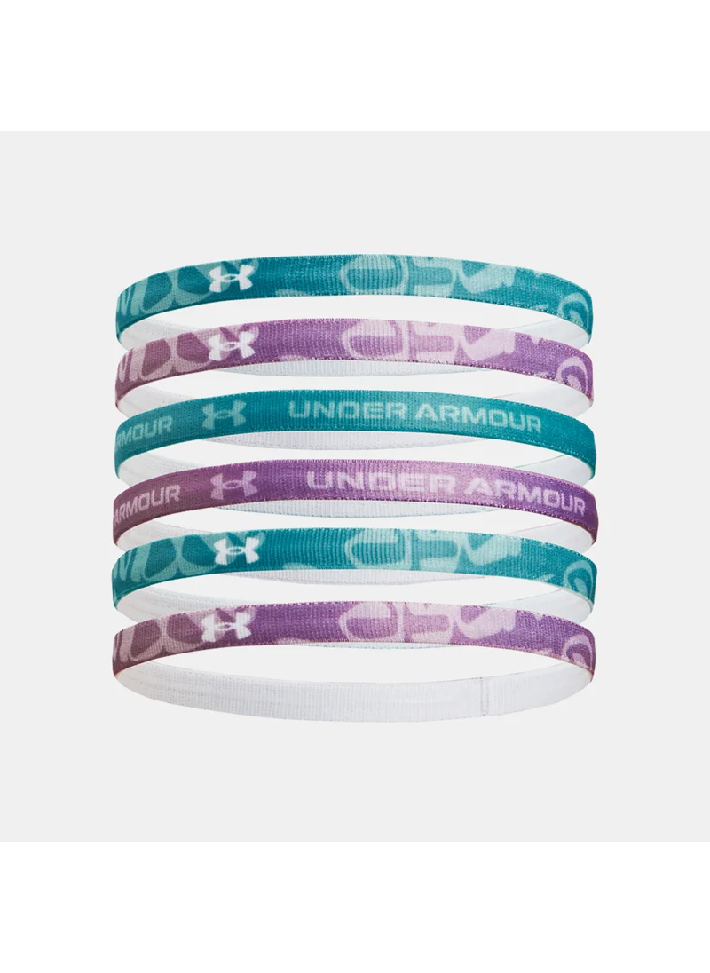 UNDER ARMOUR Kids' Graphic Headbands - 6 Pieces (Younger and Older Kids)