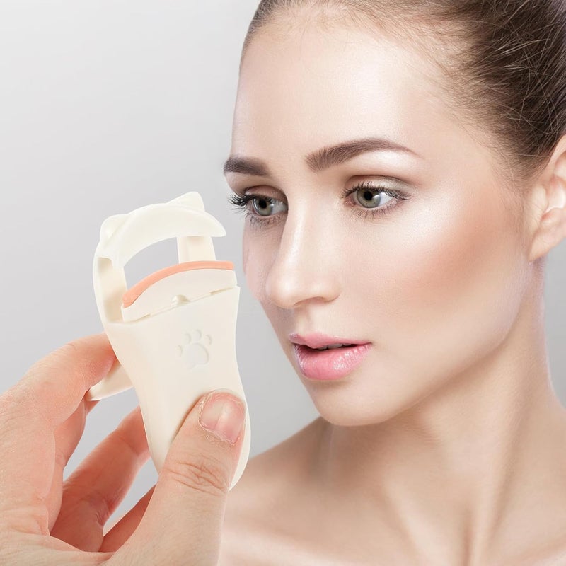 PATKAW 2pcs Portable Small Eyelash Curlers Eyelash Clamps Cosmetic Lash Styling Curler for Travel and Daily Makeup Accessories - Image 4