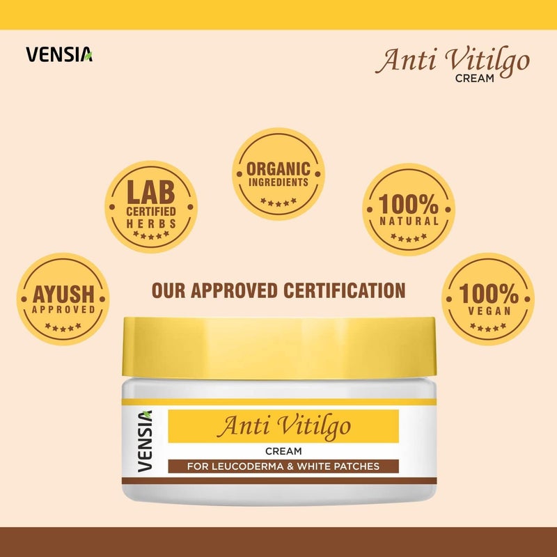 VENSIA Anti Vitiligo Cream  Super Effective on Vitiligo White Patches Discoloration of Skin Scar Removal 50 Gram - Image 4