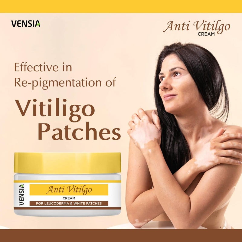 VENSIA Anti Vitiligo Cream  Super Effective on Vitiligo White Patches Discoloration of Skin Scar Removal 50 Gram - Image 3