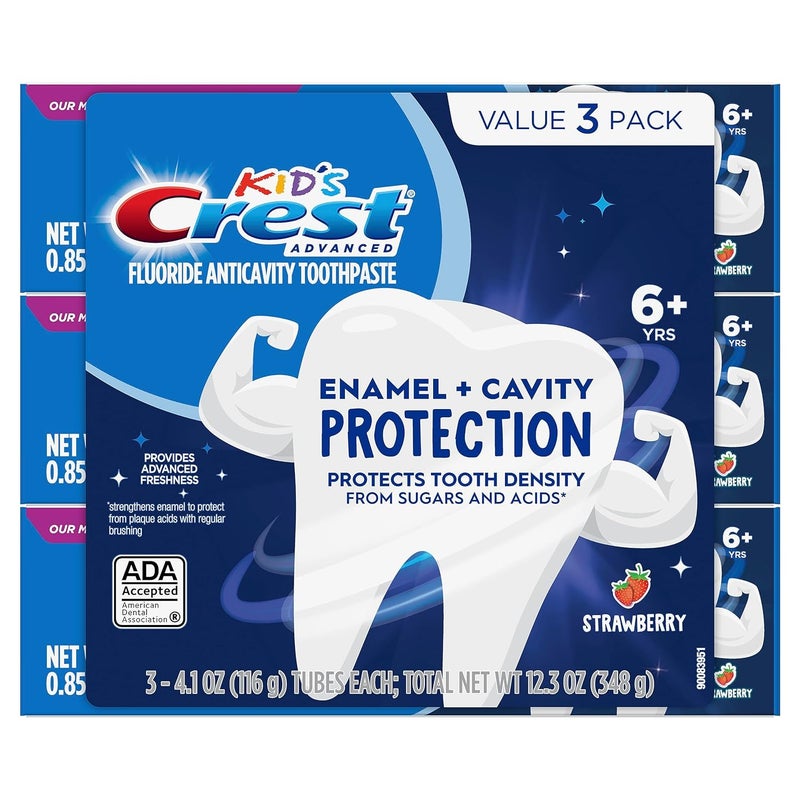 Crest Kids Enamel Cavity Protection Toothpaste 41oz Pack of 3 - Image 2
