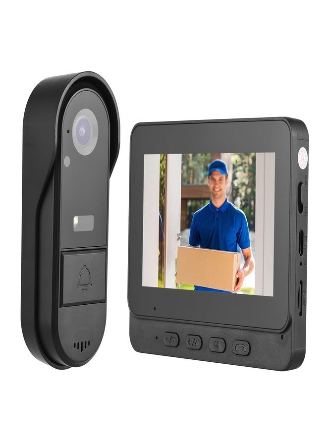 Swokely 4.3 Inch IPS Screen Wireless Doorbell with Camera Outdoor IP65 Waterproof 1080P Wireless Doorbell Intercom Infrared Night Viewing 2 Way Intercom for Home Office Villa Apartment - Image 1